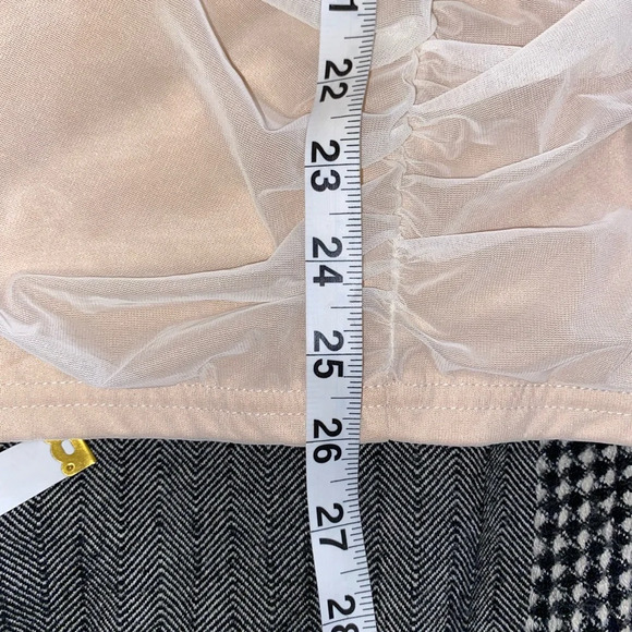 Fashion Nova Maura Mesh Long Sleeve Ruched Dress Size 2x NWT - Picture 6 of 7